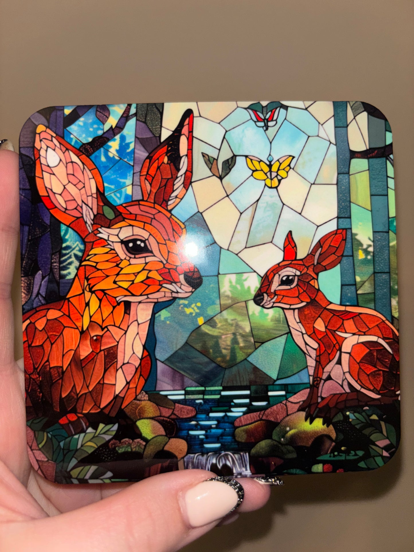 Stained Glass - Deer