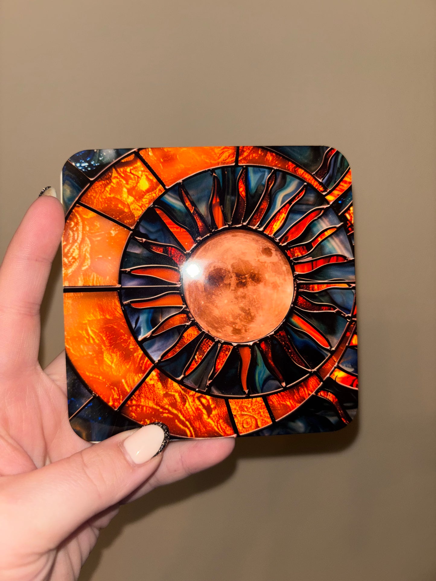 Stained Glass - Moon & Sun