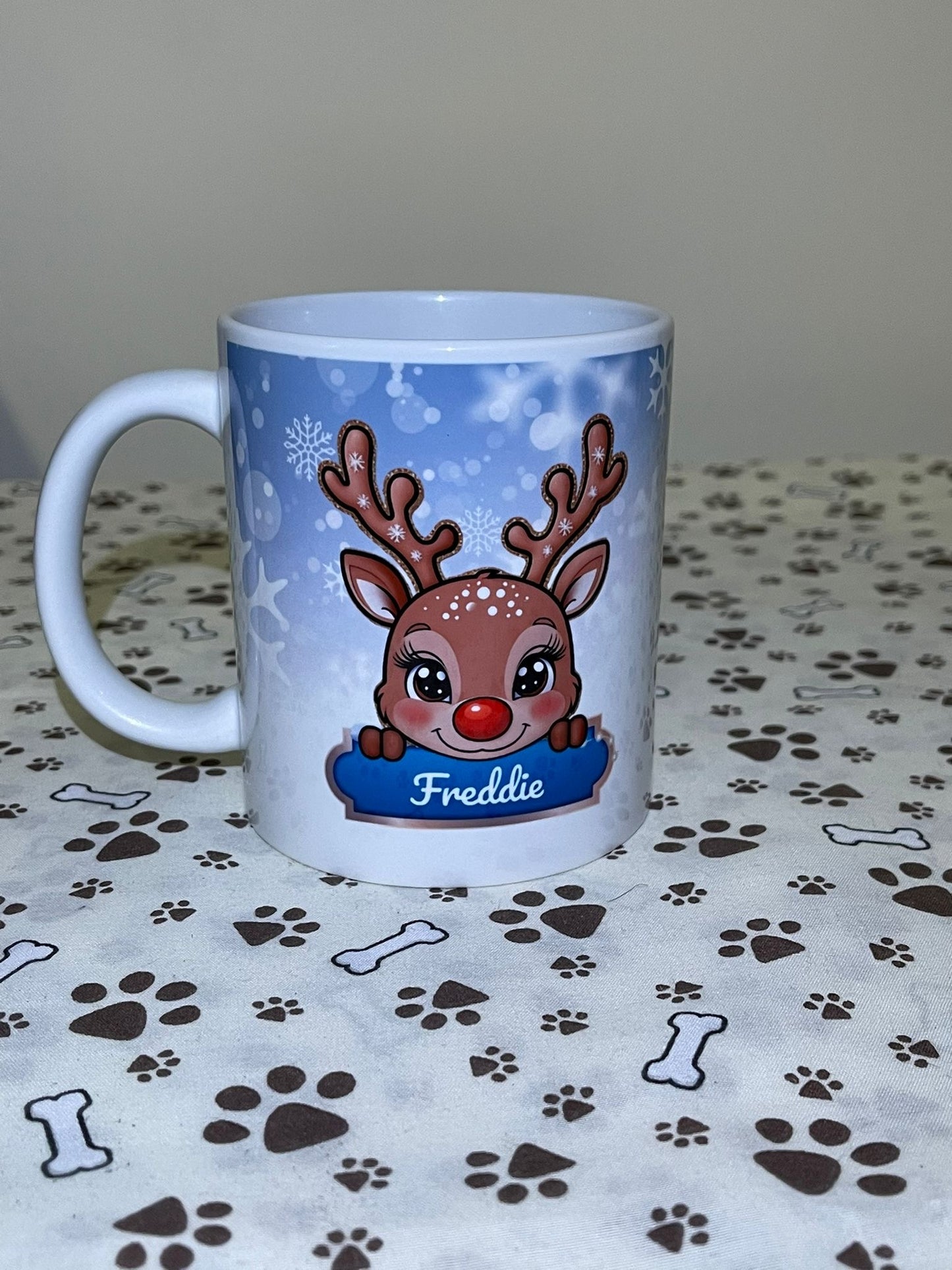 Personalised Reindeer - Blue