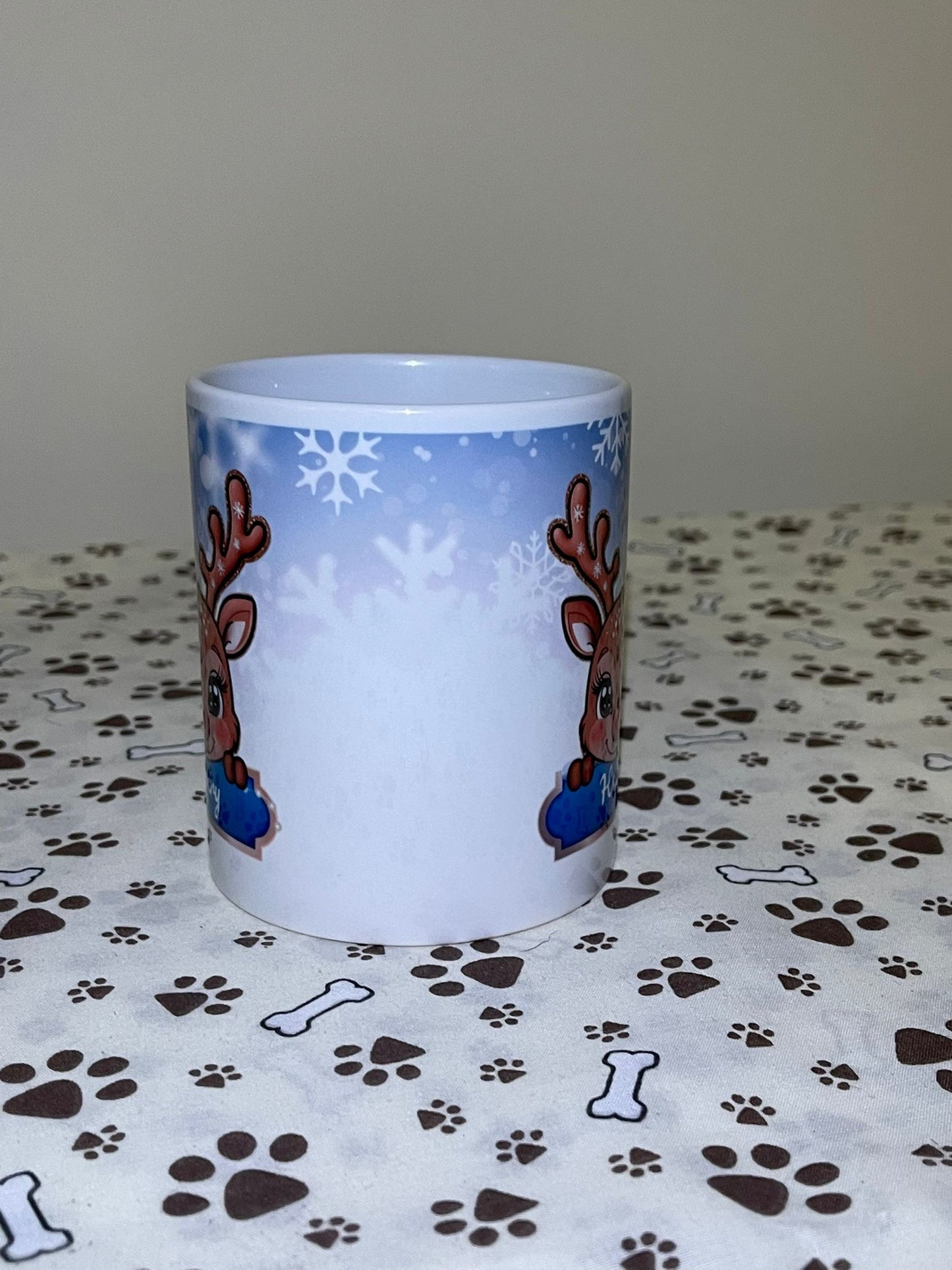 Personalised Reindeer - Blue