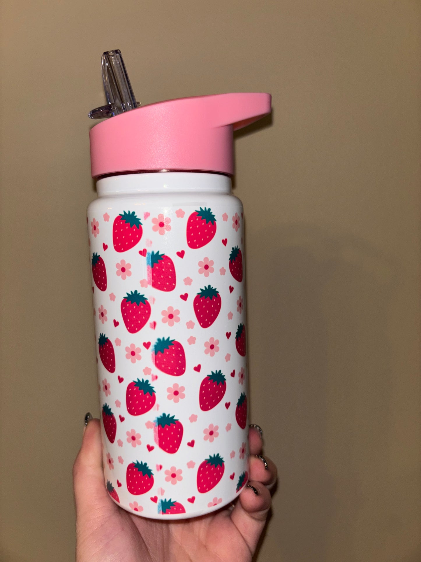 Strawberries Water Bottle