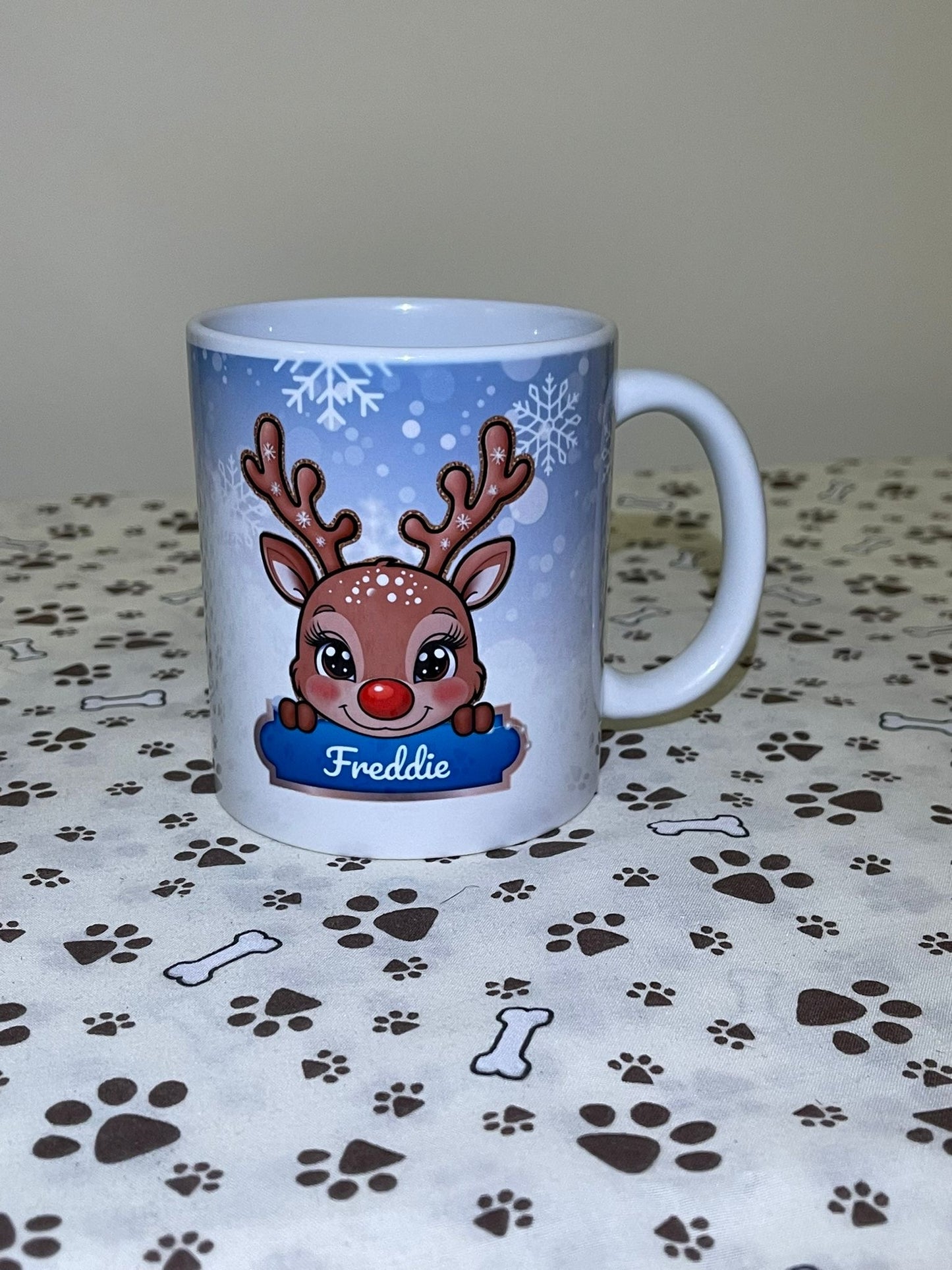 Personalised Reindeer - Blue